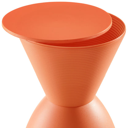 Haste  Stool, Orange, Plastic