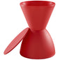 Haste  Stool, Red, Plastic