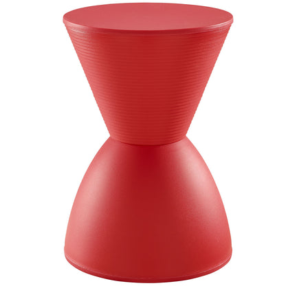 Haste  Stool, Red, Plastic
