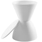 Haste  Stool, White, Plastic