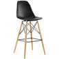 Pyramid Bar Stool , Black, Plastic, Steel