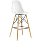 Pyramid Bar Stool , White, Plastic, Steel