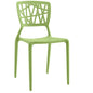Astro Dining Side Chair, Green, Plastic 9655