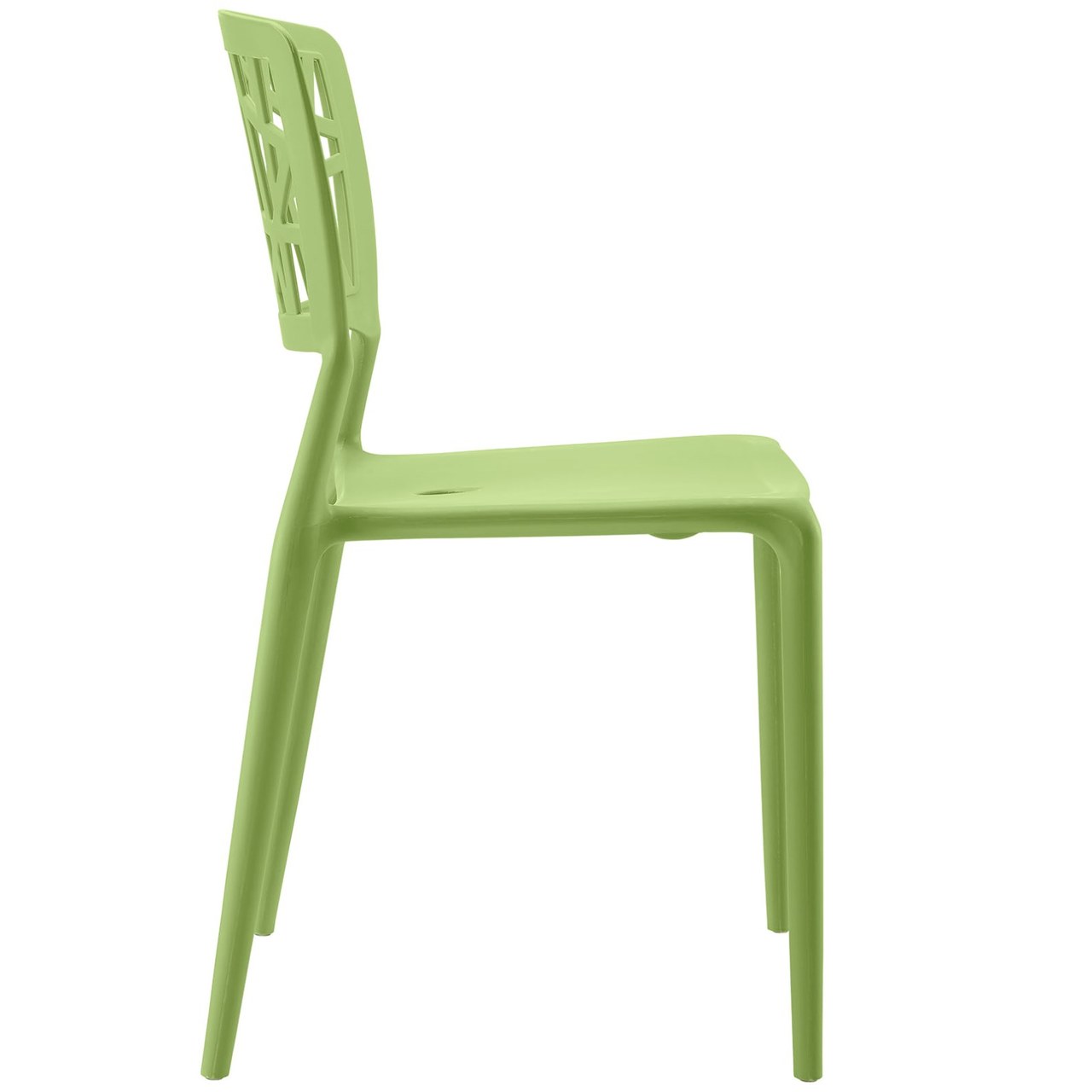 Astro Dining Side Chair, Green, Plastic 9655