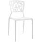 Astro Dining Side Chair, White, Plastic 9658