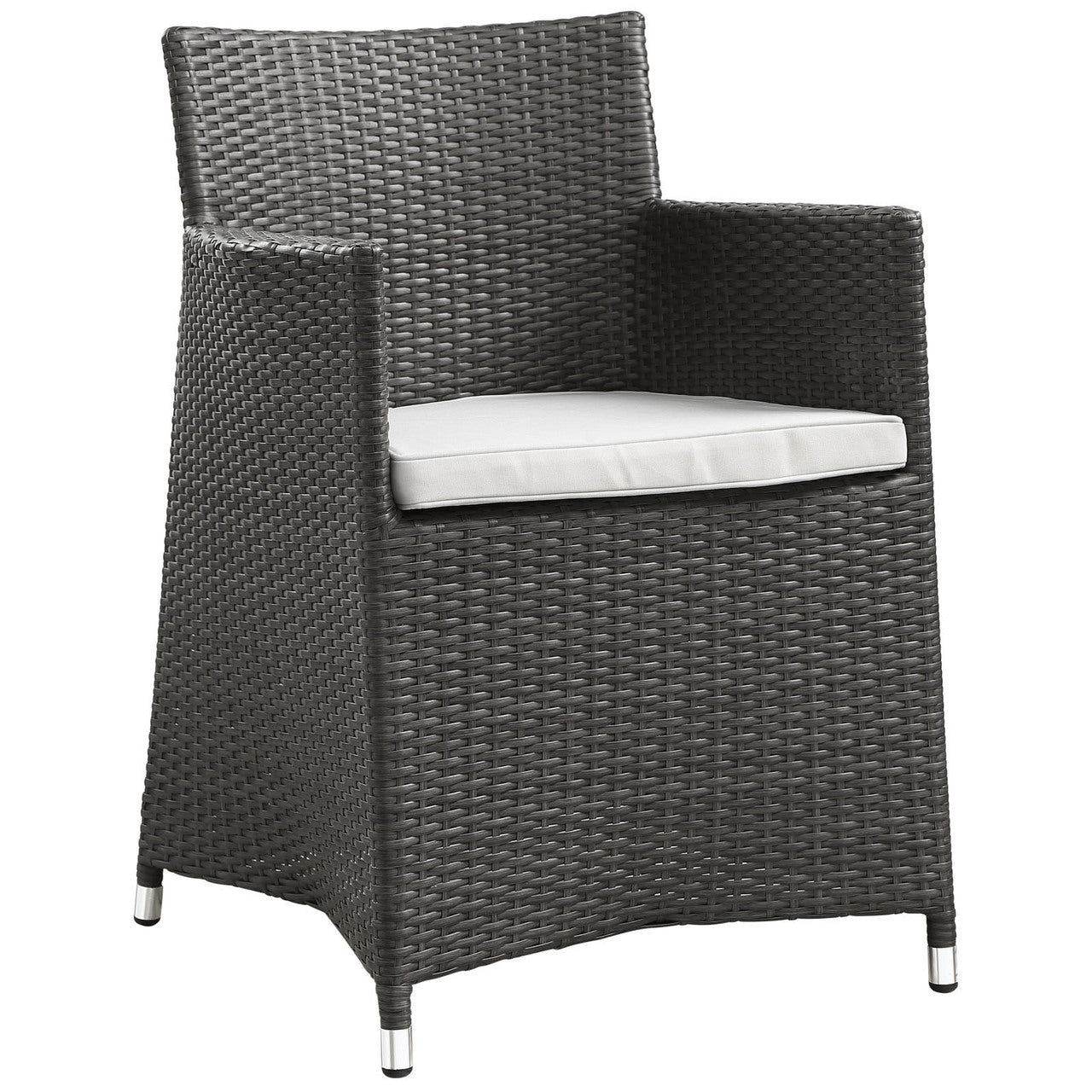 Junction 9 Piece Outdoor Patio Dining Set, Brown White Plastic