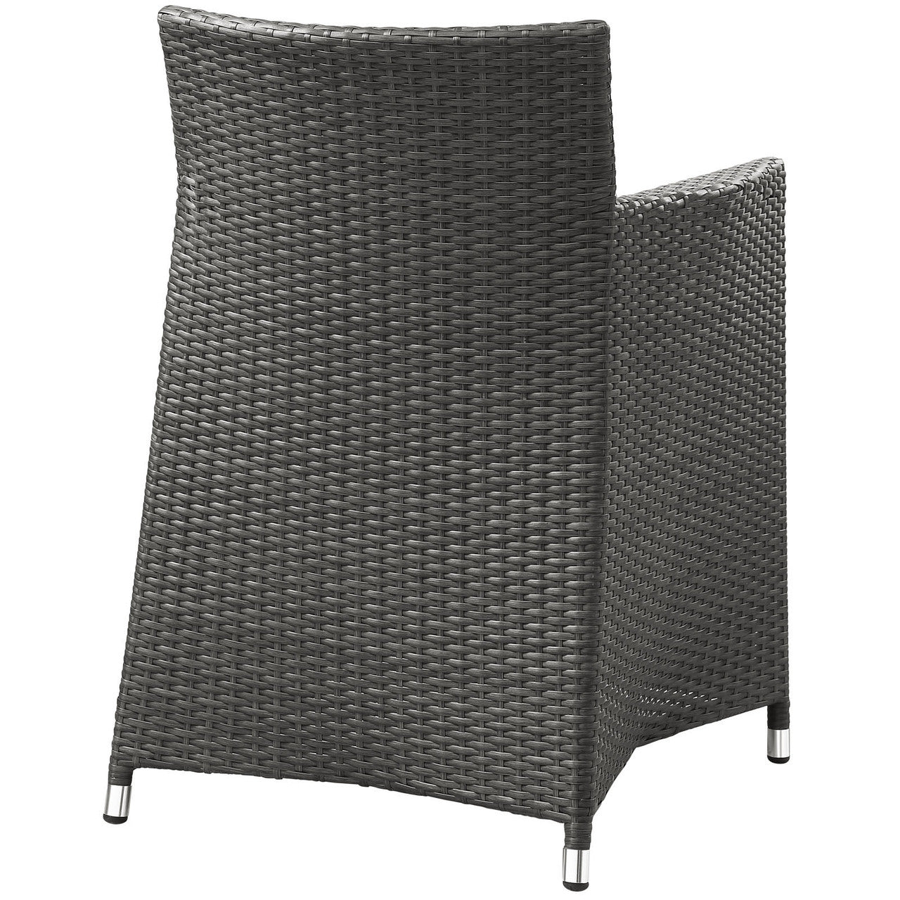 Junction 9 Piece Outdoor Patio Dining Set, Brown White Plastic