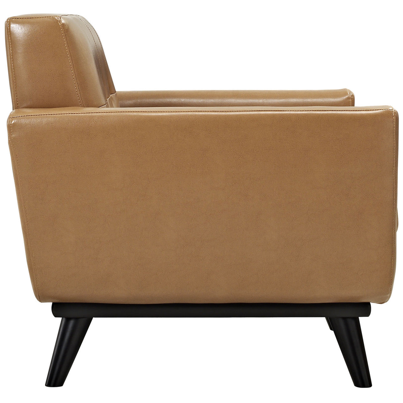 Engage 3 Piece Leather Living Room Set, Tan, Leather