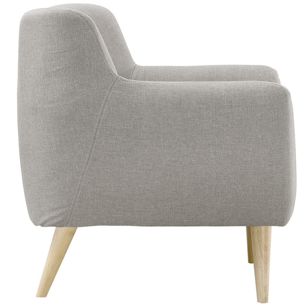 Remark Two PCS Living Room Set, Grey, Fabric, Plywood 1783