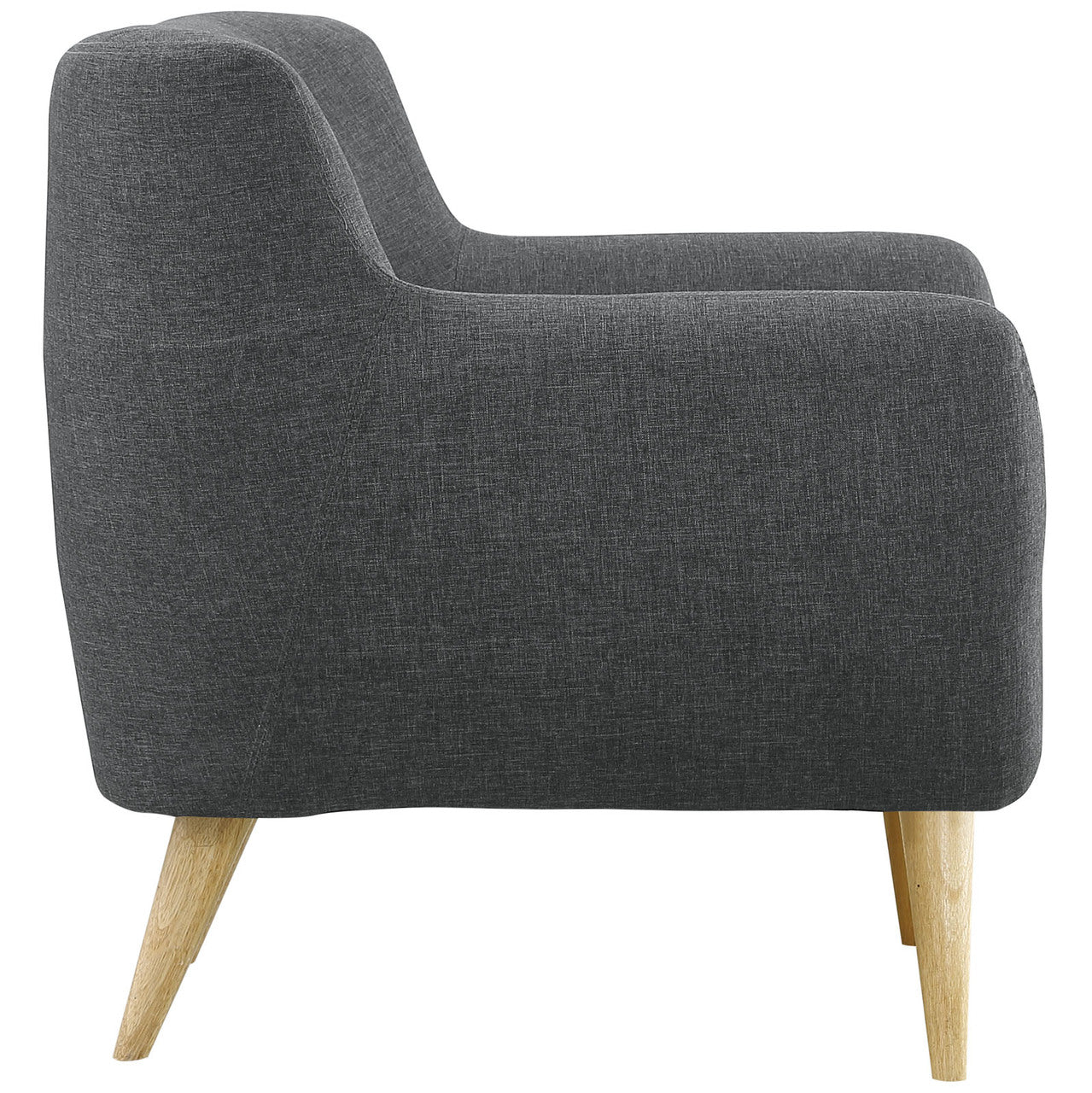 Remark Two PCS Living Room Set, Grey, Plywood, Fabric