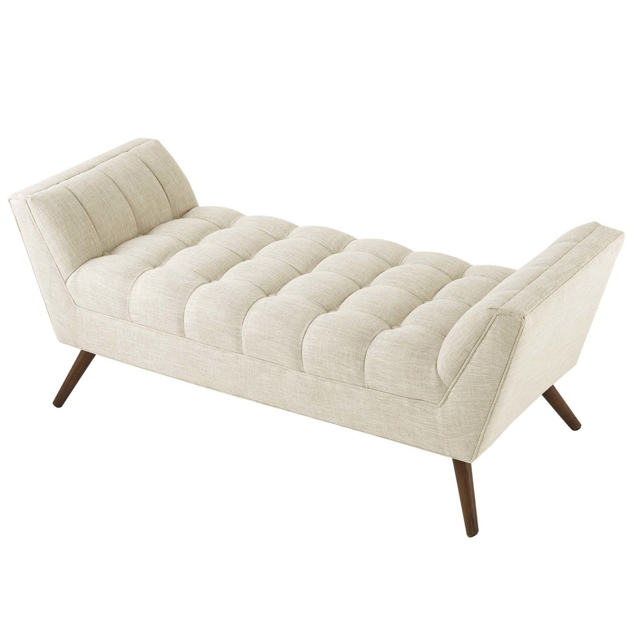 Response Medium Upholstered Fabric Bench, Fabric, Beige 13306