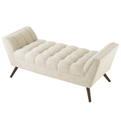 Response Medium Upholstered Fabric Bench, Fabric, Beige 13306