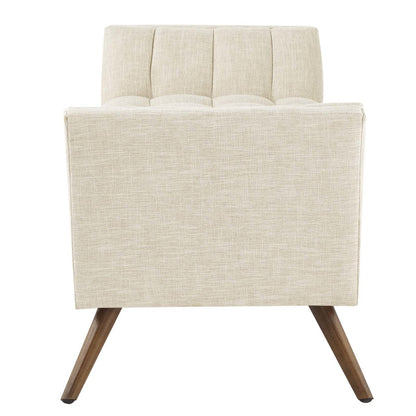 Response Medium Upholstered Fabric Bench, Fabric, Beige 13306