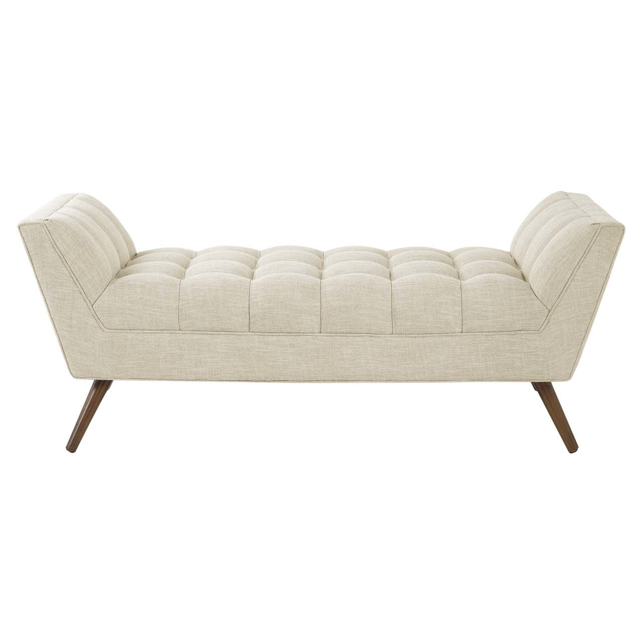 Response Medium Upholstered Fabric Bench, Fabric, Beige 13306
