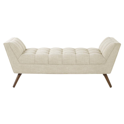 Response Medium Upholstered Fabric Bench, Fabric, Beige 13306