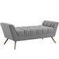 Response Medium Fabric Bench, Fabric, Grey