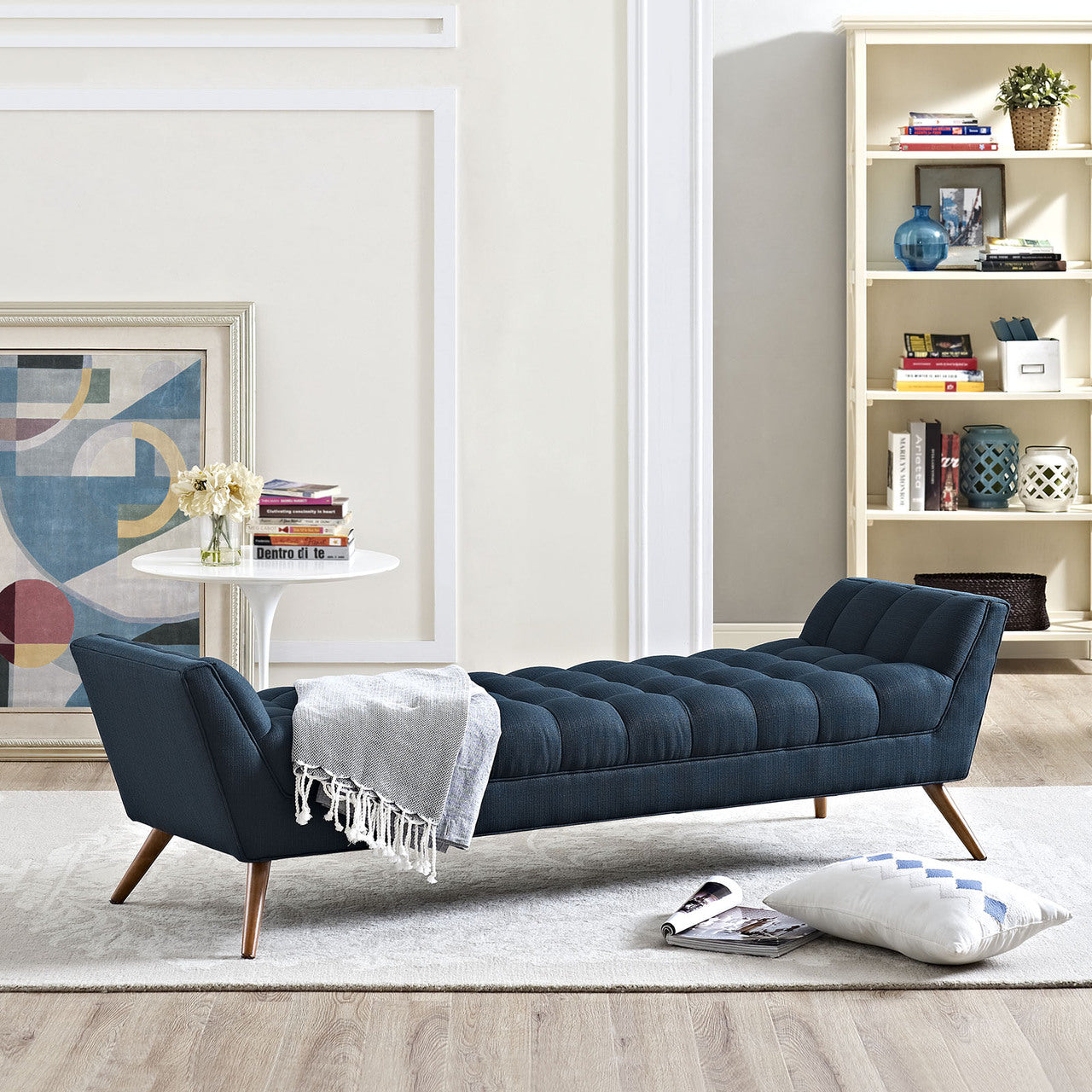 Response Fabric Bench , Navy, Fabric