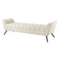 Response Upholstered Fabric Bench, Fabric, Beige 13308