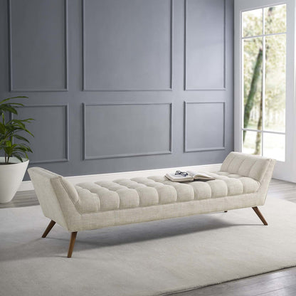 Response Upholstered Fabric Bench, Fabric, Beige 13308