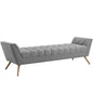 Response Fabric Bench , Fabric, Grey