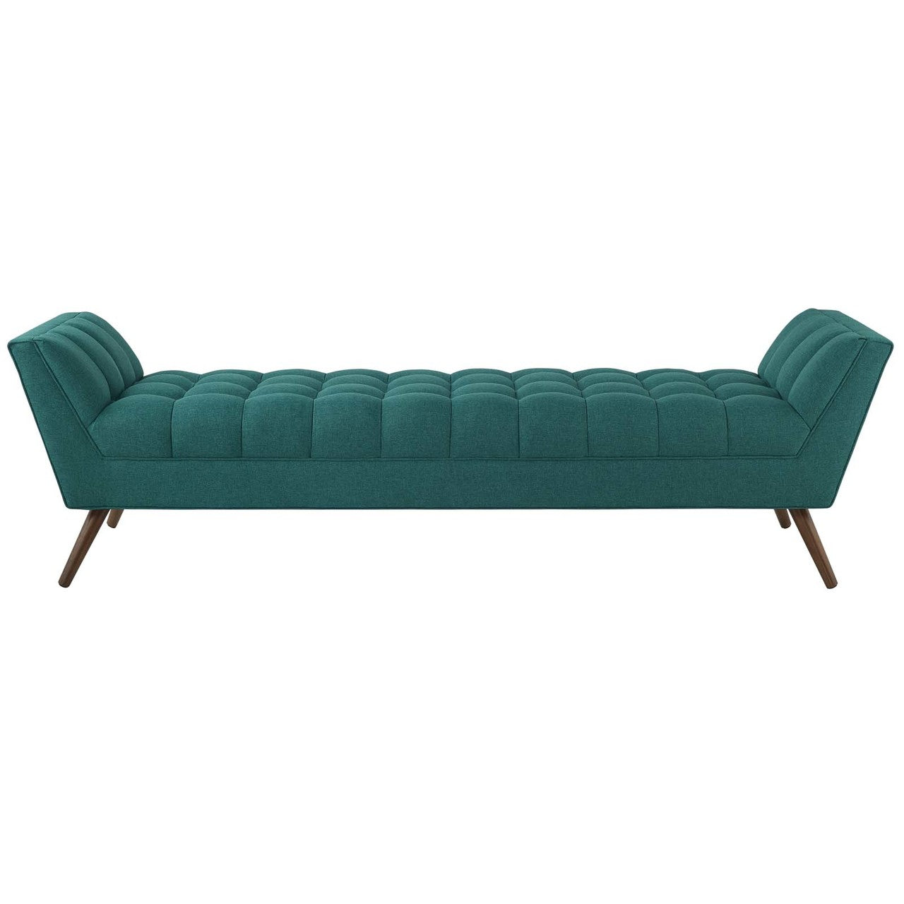 Response Upholstered Fabric Bench, Fabric, Aqua Blue 13309