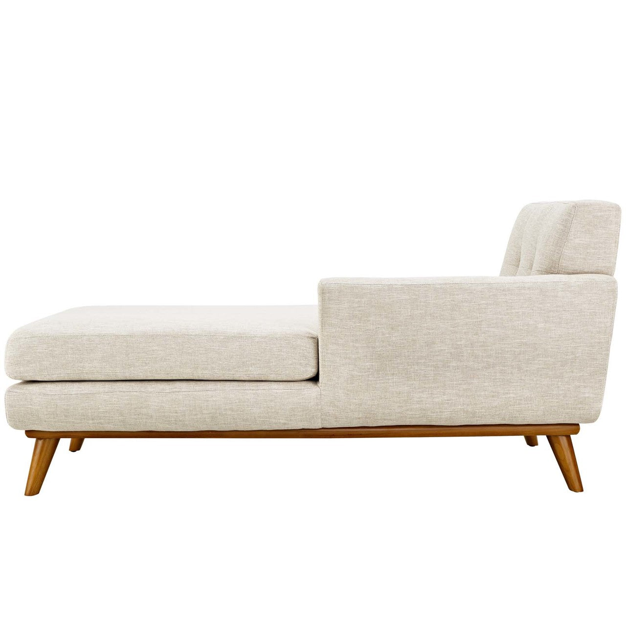 Engage Left-Facing Upholstered Fabric Chaise, Fabric, Beige 13314