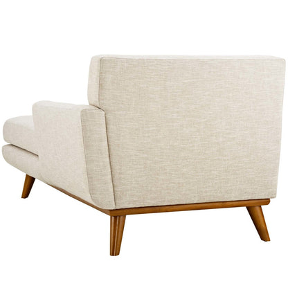Engage Left-Facing Upholstered Fabric Chaise, Fabric, Beige 13314