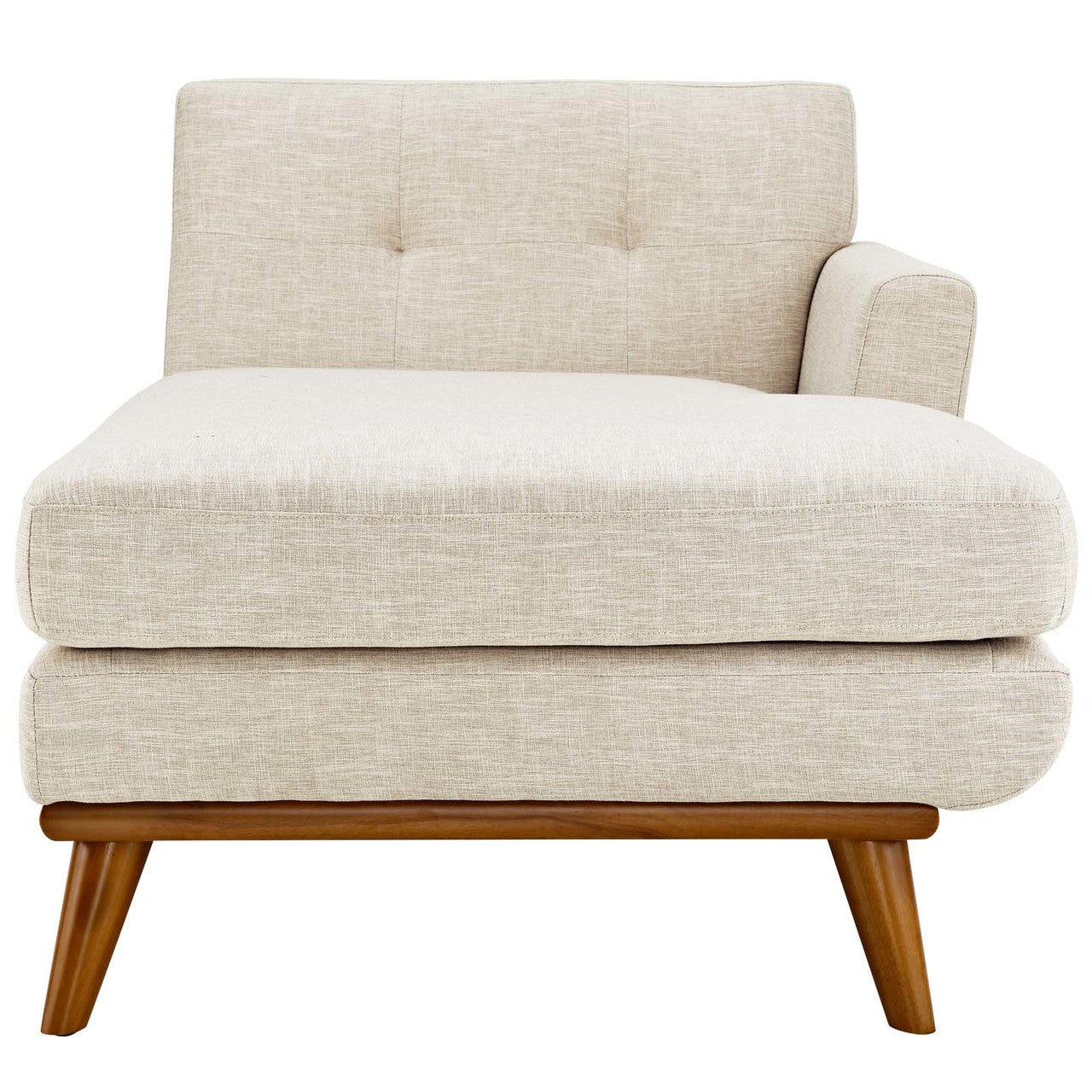 Engage Left-Facing Upholstered Fabric Chaise, Fabric, Beige 13314