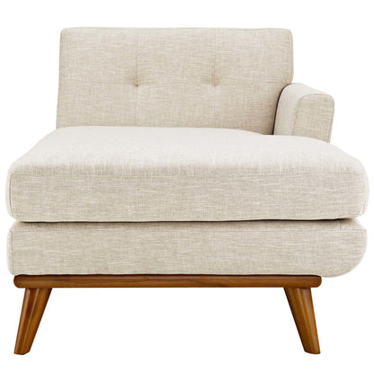 Engage Left-Facing Upholstered Fabric Chaise, Fabric, Beige 13314
