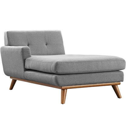 Engage Left-Arm Chaise , Fabric, Grey