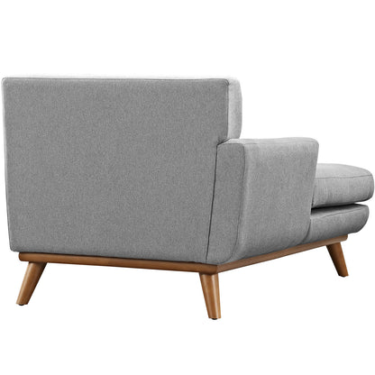 Engage Left-Arm Chaise , Fabric, Grey