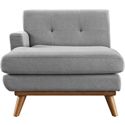 Engage Left-Arm Chaise , Fabric, Grey