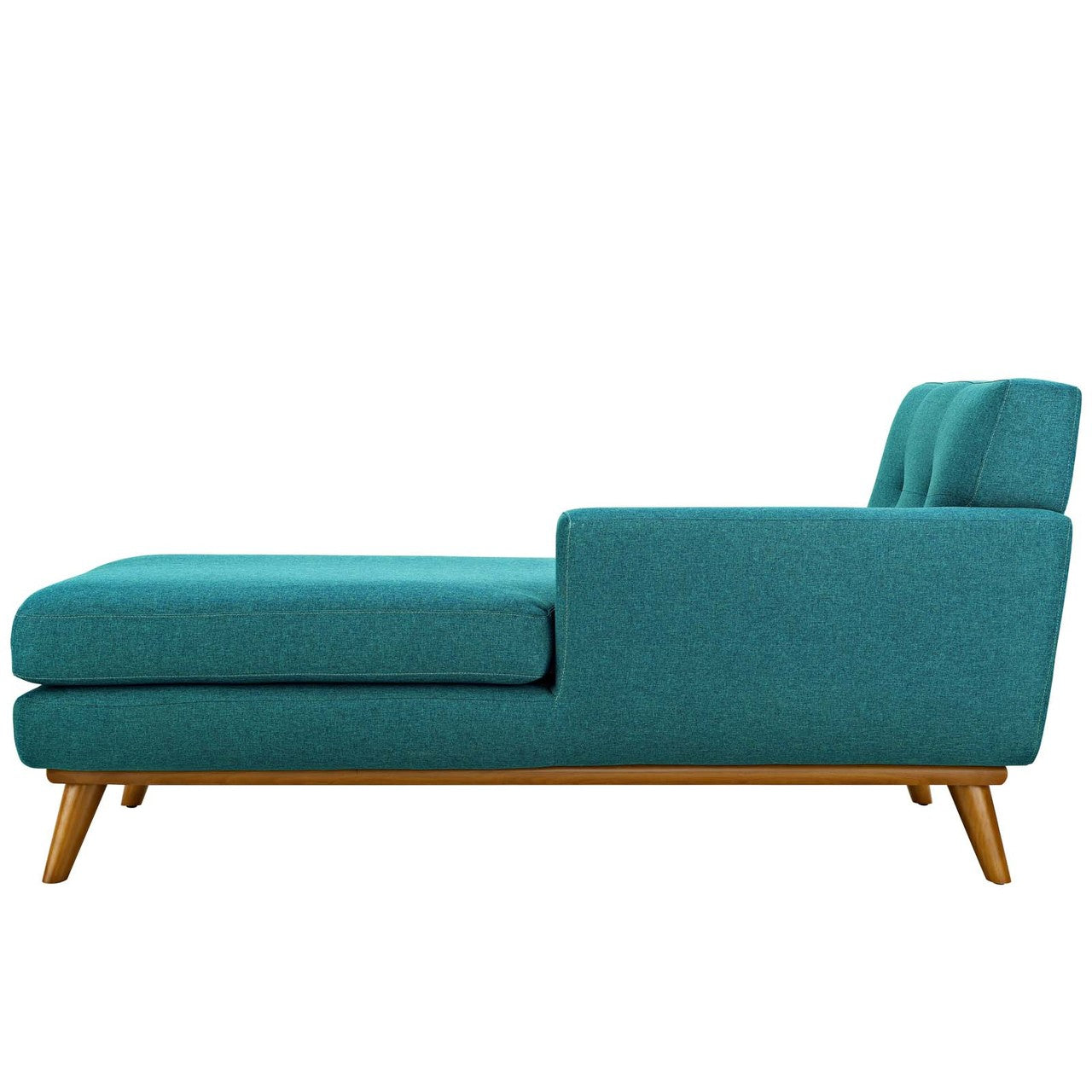 Engage Left-Facing Upholstered Fabric Chaise, Fabric, Aqua Blue 13315