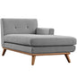 Engage Right-Arm Chaise , Fabric, Grey