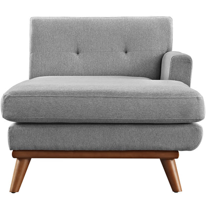 Engage Right-Arm Chaise , Fabric, Grey
