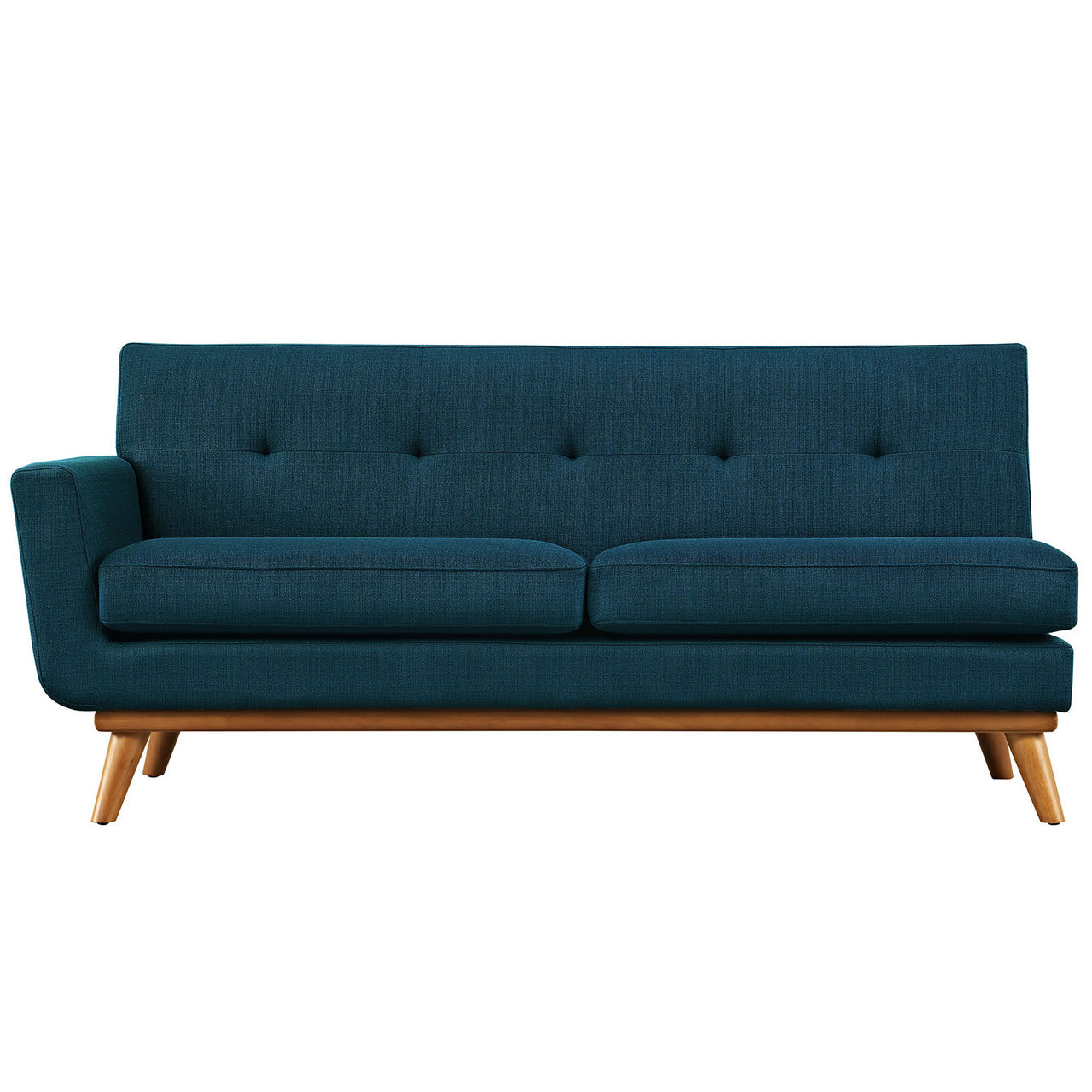 Engage Left-Arm Loveseat , Navy, Fabric