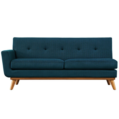 Engage Left-Arm Loveseat , Navy, Fabric