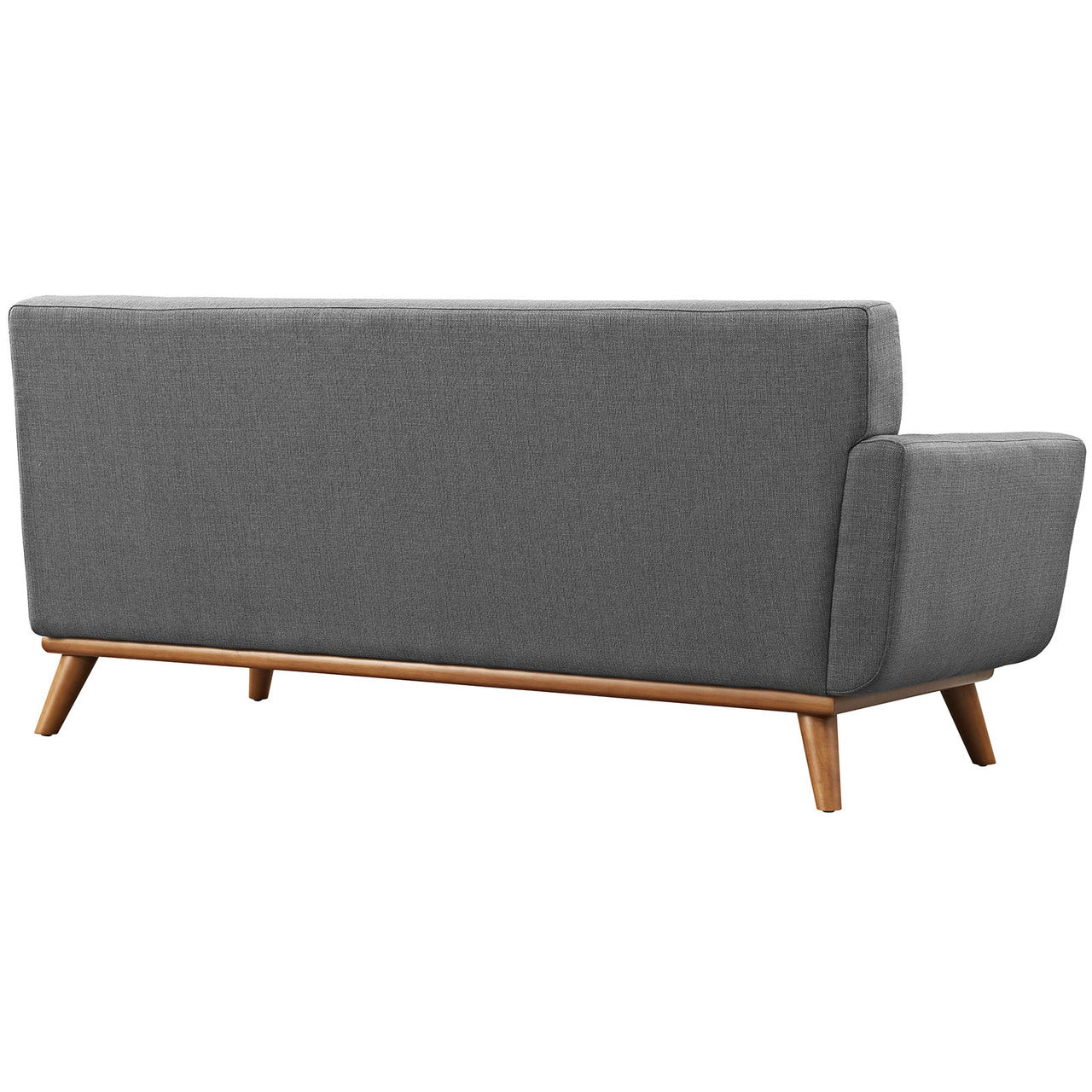 Engage Left-Arm Loveseat , Grey, Fabric