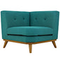Engage Corner Sofa, Fabric, Aqua Blue 13319