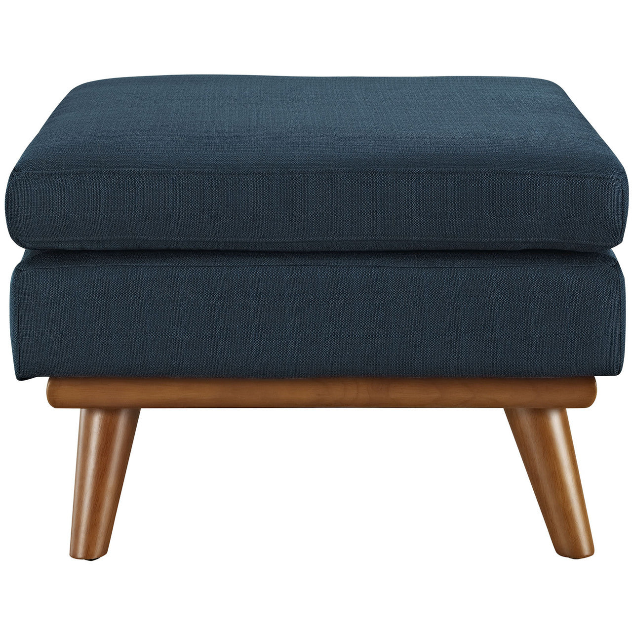 Engage Fabric Ottoman , Navy, Fabric
