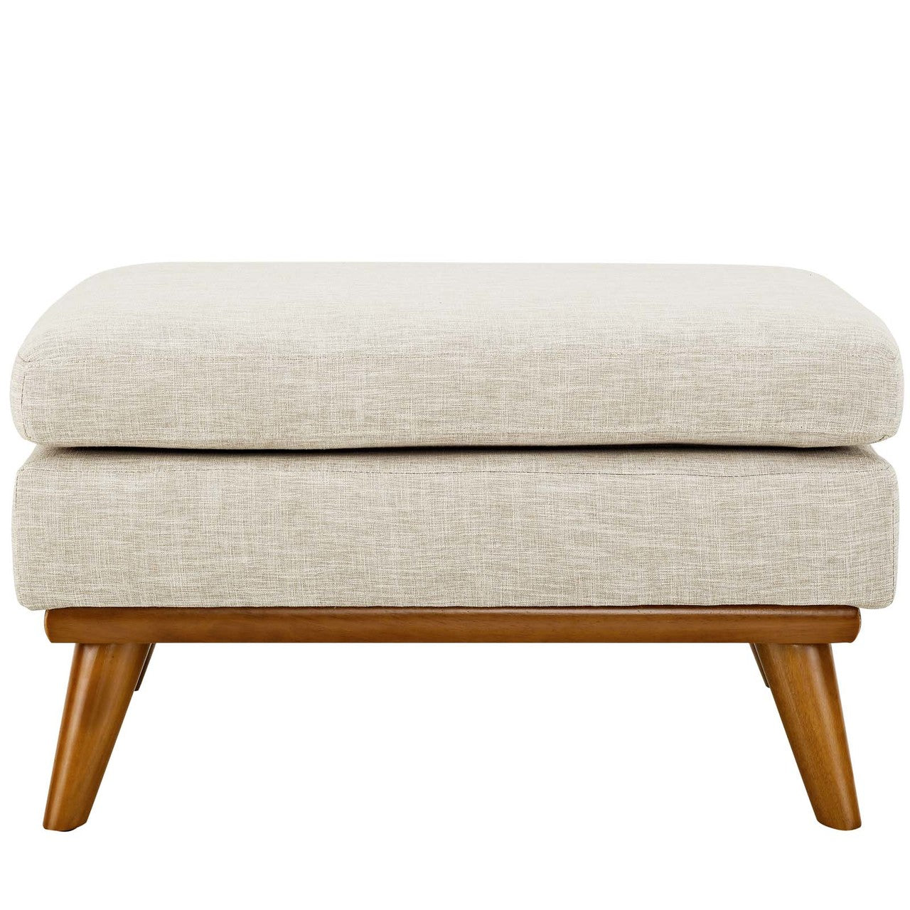Engage Upholstered Fabric Ottoman, Fabric, Beige 13320