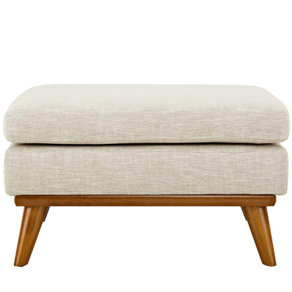 Engage Upholstered Fabric Ottoman, Fabric, Beige 13320