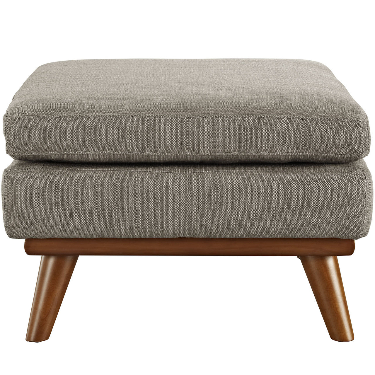 Engage Fabric Ottoman , Fabric, Grey