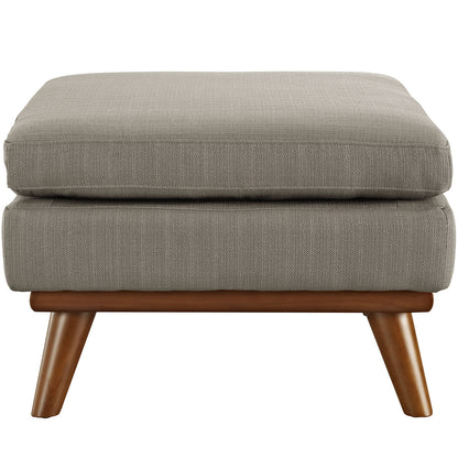 Engage Fabric Ottoman , Fabric, Grey