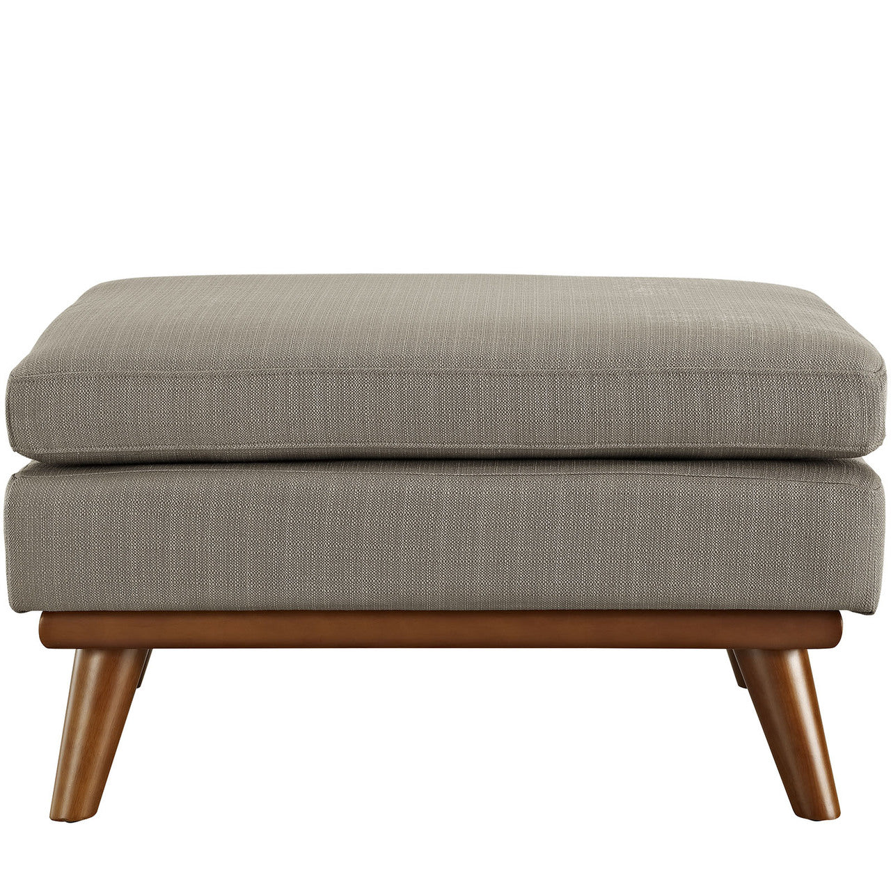 Engage Fabric Ottoman , Fabric, Grey