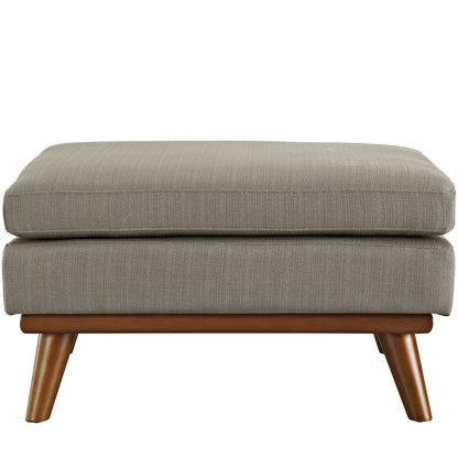 Engage Fabric Ottoman , Fabric, Grey