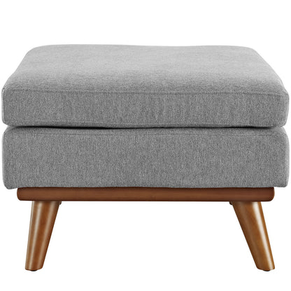 Engage Fabric Ottoman , Grey, Fabric 1797
