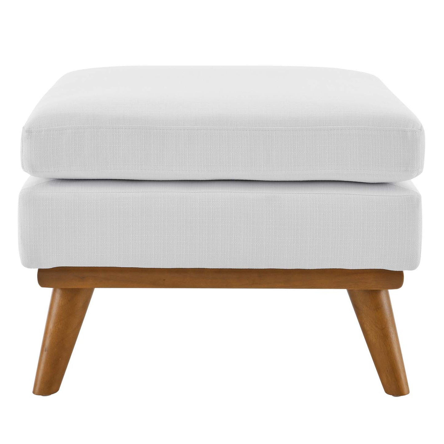 Engage Upholstered Fabric Ottoman, Fabric, White, 18104