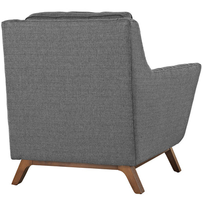 Beguile Fabric Armchair , Grey, Fabric