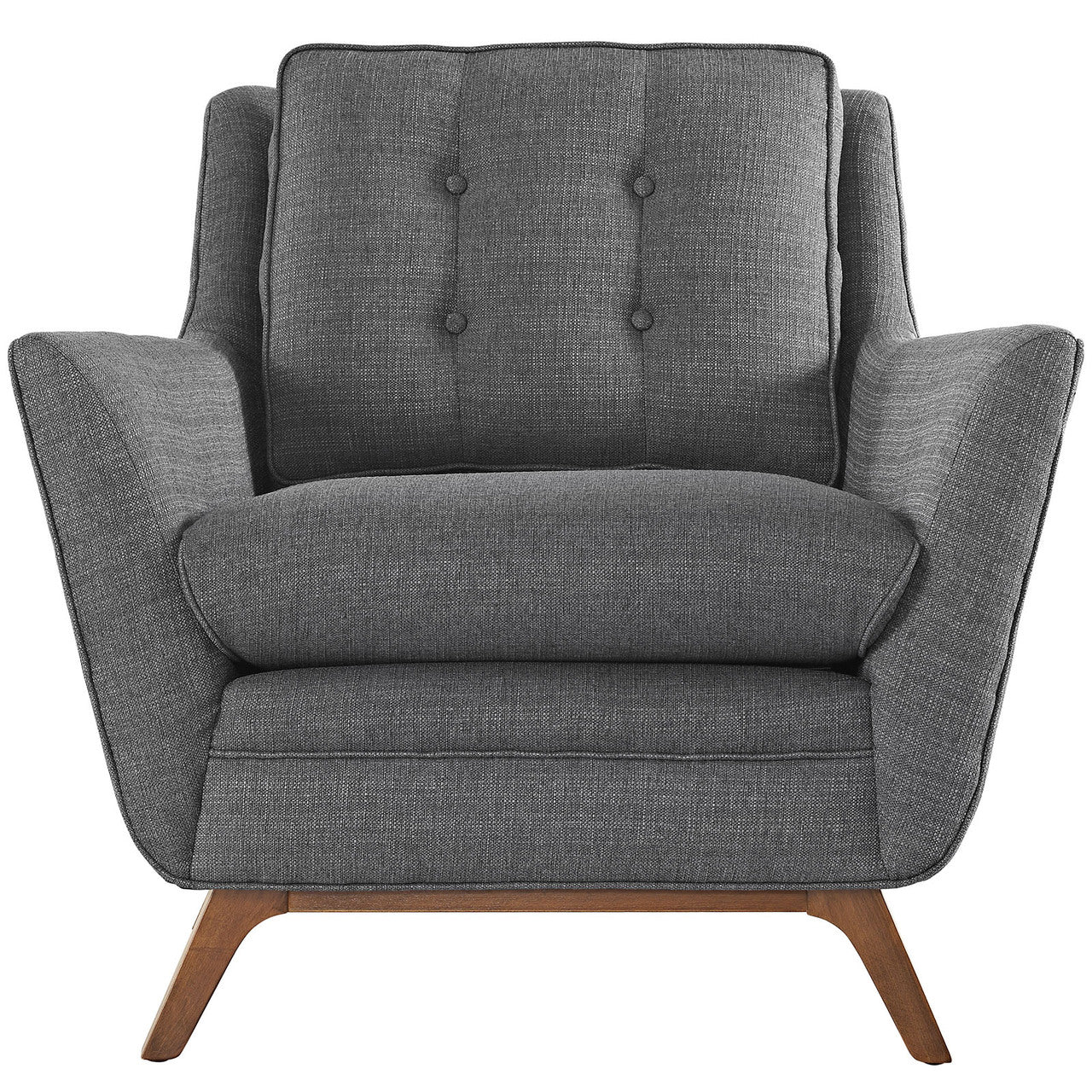 Beguile Fabric Armchair , Grey, Fabric